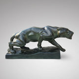 Art Deco Terracotta Sculpture of a Panther - Side View - 1