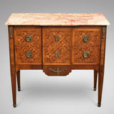 19th Century Walnut & Kingwood Marble Topped Commode - Main Front View -1