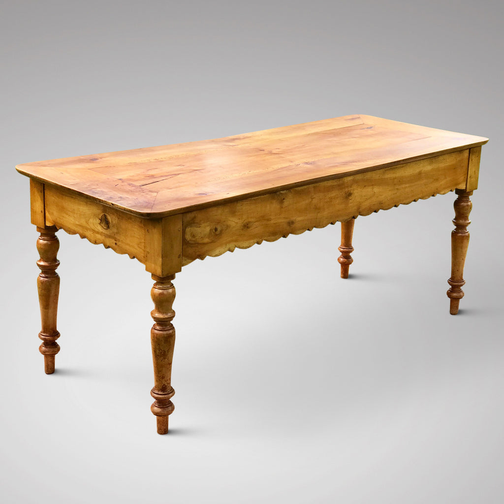 19th Century French Fruitwood Serving Table - Back View - 4