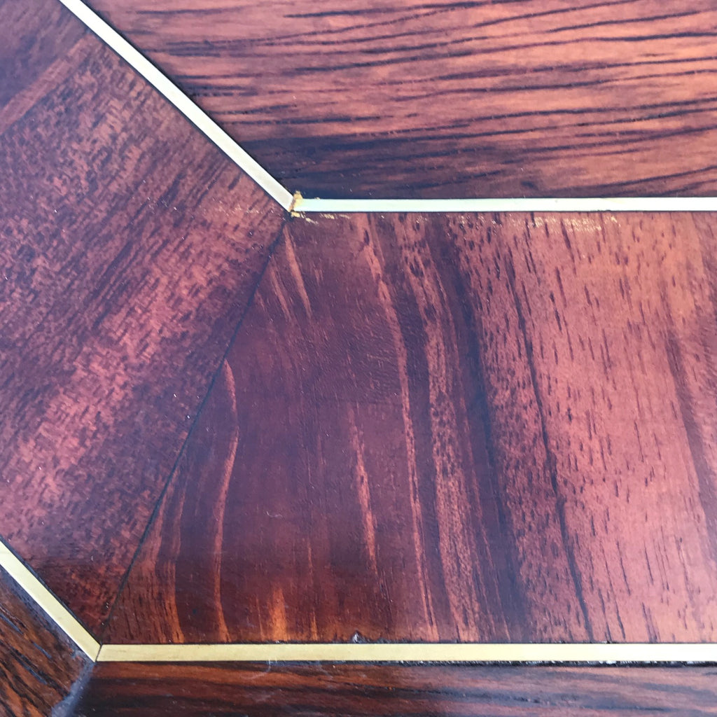 Regency Rosewood Octagonal Lamp/Wine Table -  Detail View - 5
