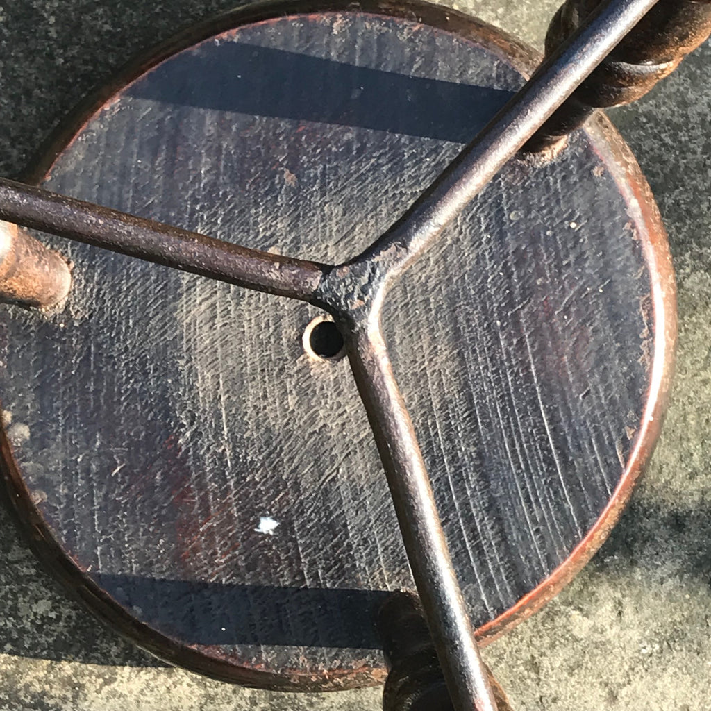19th Century Lace Maker's Stool - Underside View - 3