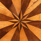 Victorian Octagonal Lamp Table - Star Detail View - 4