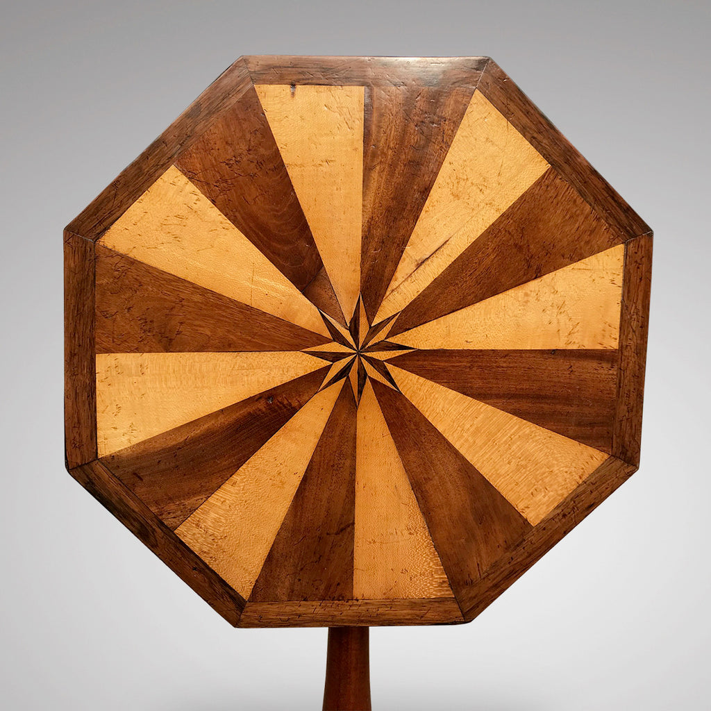 Victorian Octagonal Lamp Table - Top View - 3