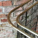 Enormous 19th Century Country House Fireguard - Brass Rail Detail View -3