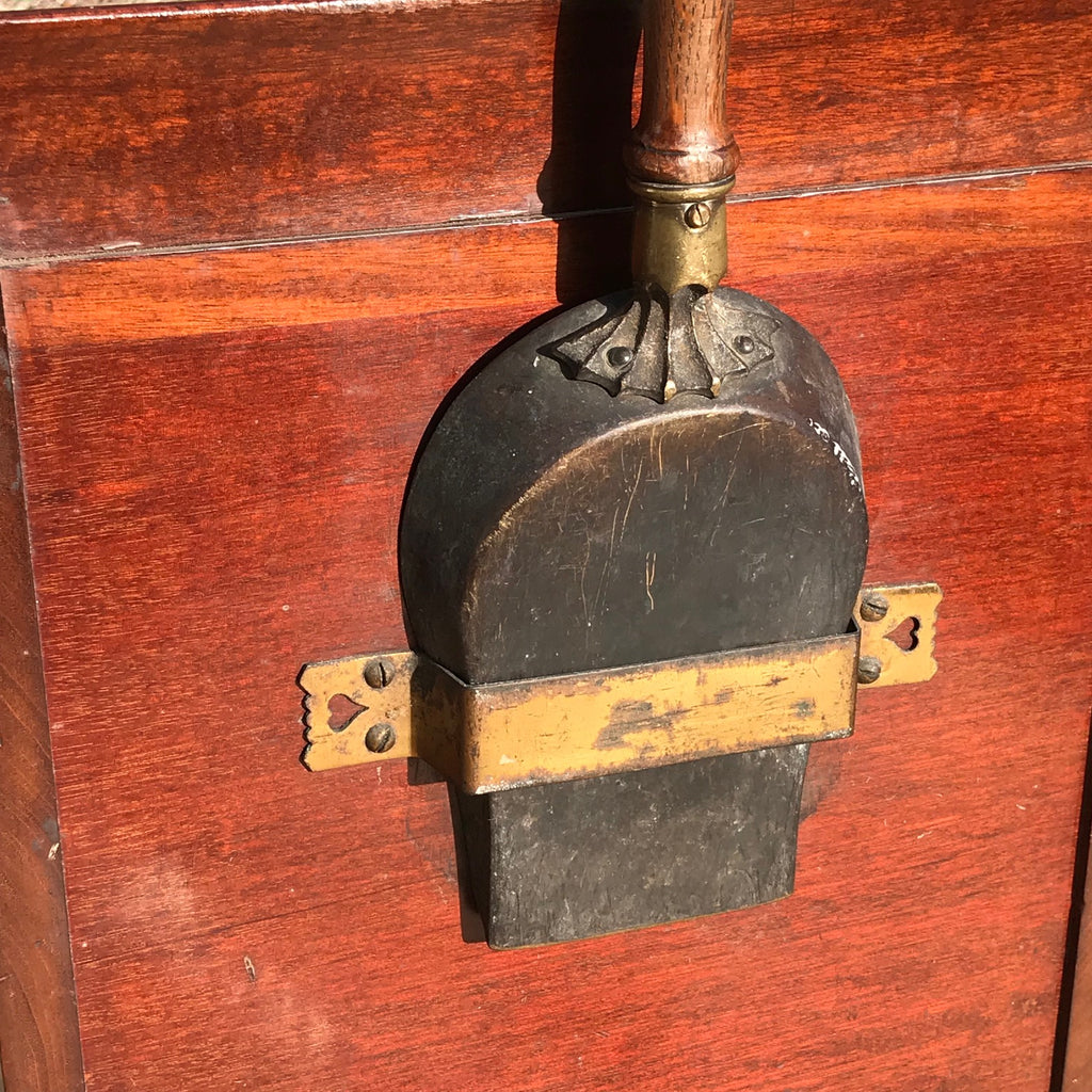 19th Century Mahogany Gilt Metal Mounted Coal Box - Back Detail View - 5