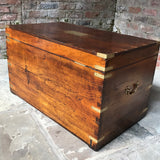 19th Century Camphor Wood Campaign Trunk - Back & side View -10