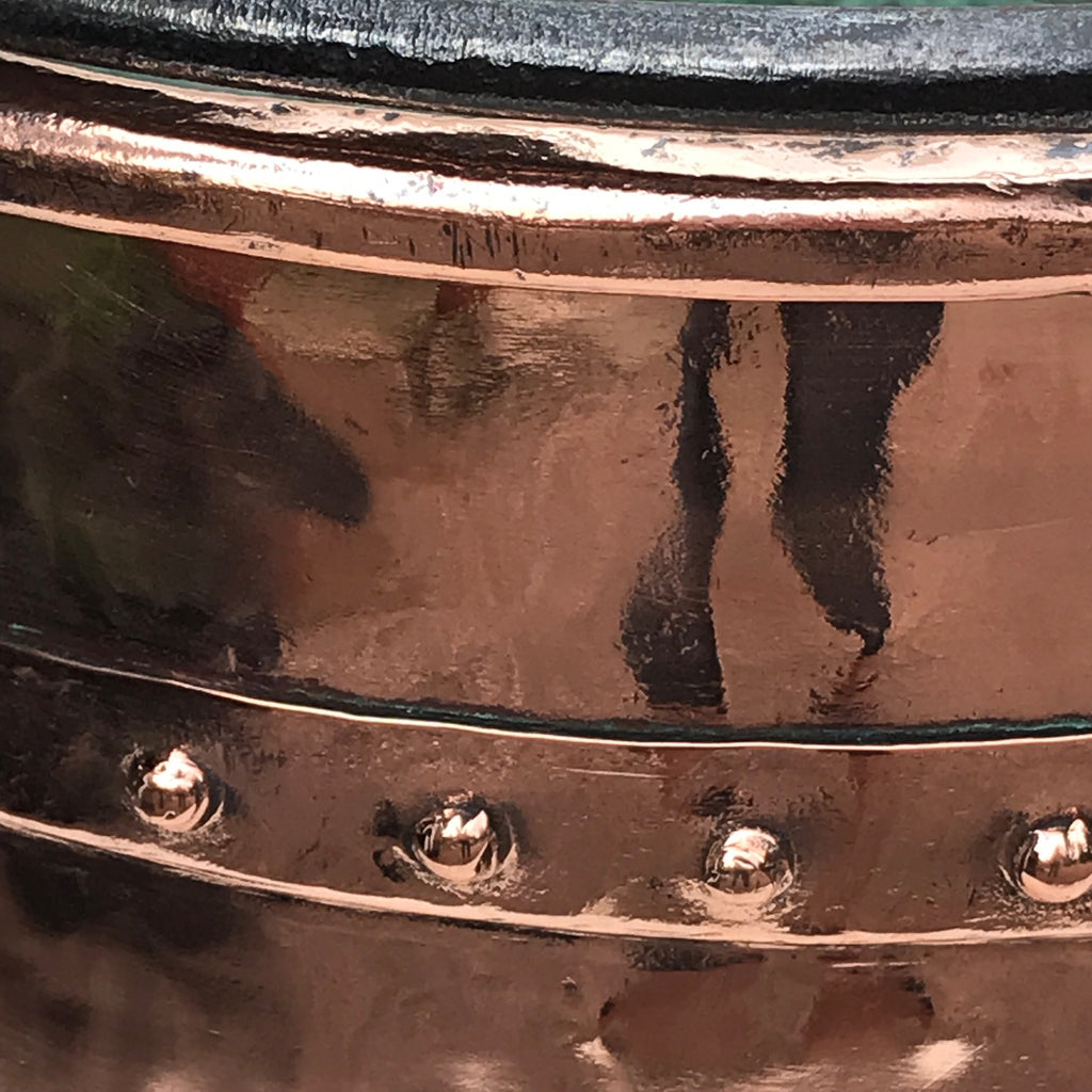 19th Century French Copper Log Bucket - Detail View - 5