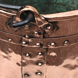 19th Century French Copper Log Bucket - Detail View - 4