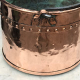 19th Century French Copper Log Bucket - Detail View - 2