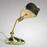 Antique Brass Desk Lamp with Heart Shaped Base - Main View - 3