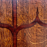 George III Bow Fronted Oak Corner Cupboard - Detail View - 3