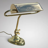 Antique Brass Desk Lamp with Heart Shaped Base - Main View - 1