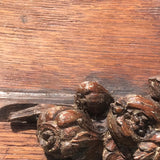 19th Century Carved Oak Pediment - Detail View - 4