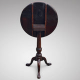 19th Century Mahogany Dish Top Lamp Table - Back View - 2