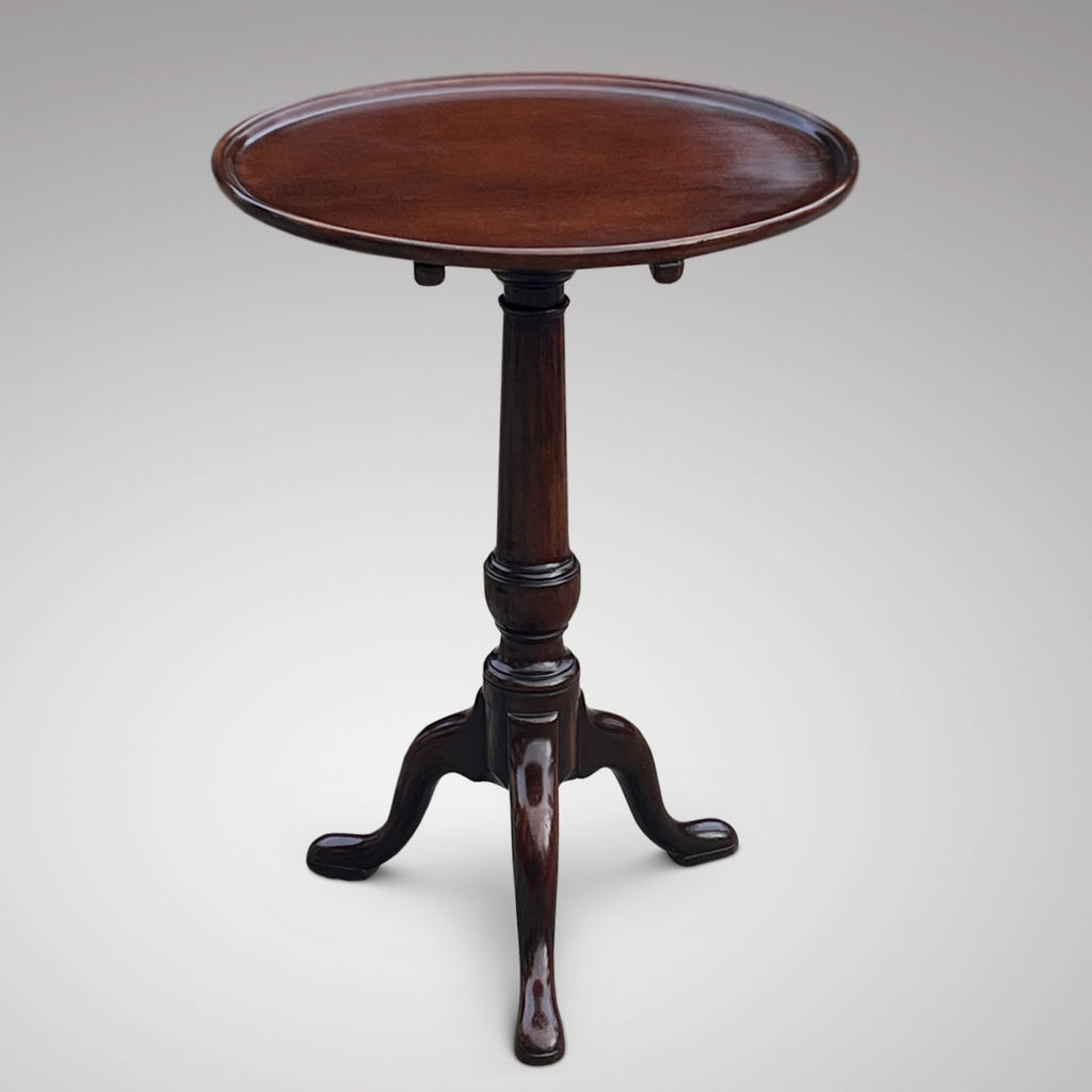 19th Century Mahogany Dish Top Lamp Table - Main View - 1