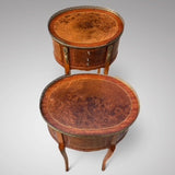Pair of Antique French Walnut Bedside Tables - Detail View - 3