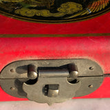 Chinese Abacus in Red Lacquered & Painted Box - Detail View - 10