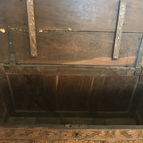 18th Century Welsh Carved Oak Coffer - Detail View - 10