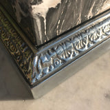 Pair of Early 20th Century Marble & Polished Steel Table Lamps - Detail View - 7