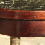 19th Century French Empire Side Table - Detail of Mahogany Top - 4