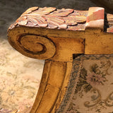 19th Century French Giltwood Salon Sofa - Arm Detail -8