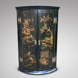 18t Century Japanned Corner Cupboard- Front View -1