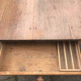 19th Century Pine Farmhouse Kitchen Table - Detail View - 4