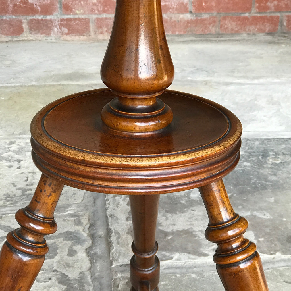 19th Century Walnut Turners Table - Pedestal View - 3
