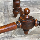19th Century Walnut Turners Table - Turned Stretcher Detail - 11