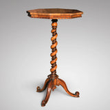 19th Century Rosewood Octagonal Lamp Table - Main View - 2