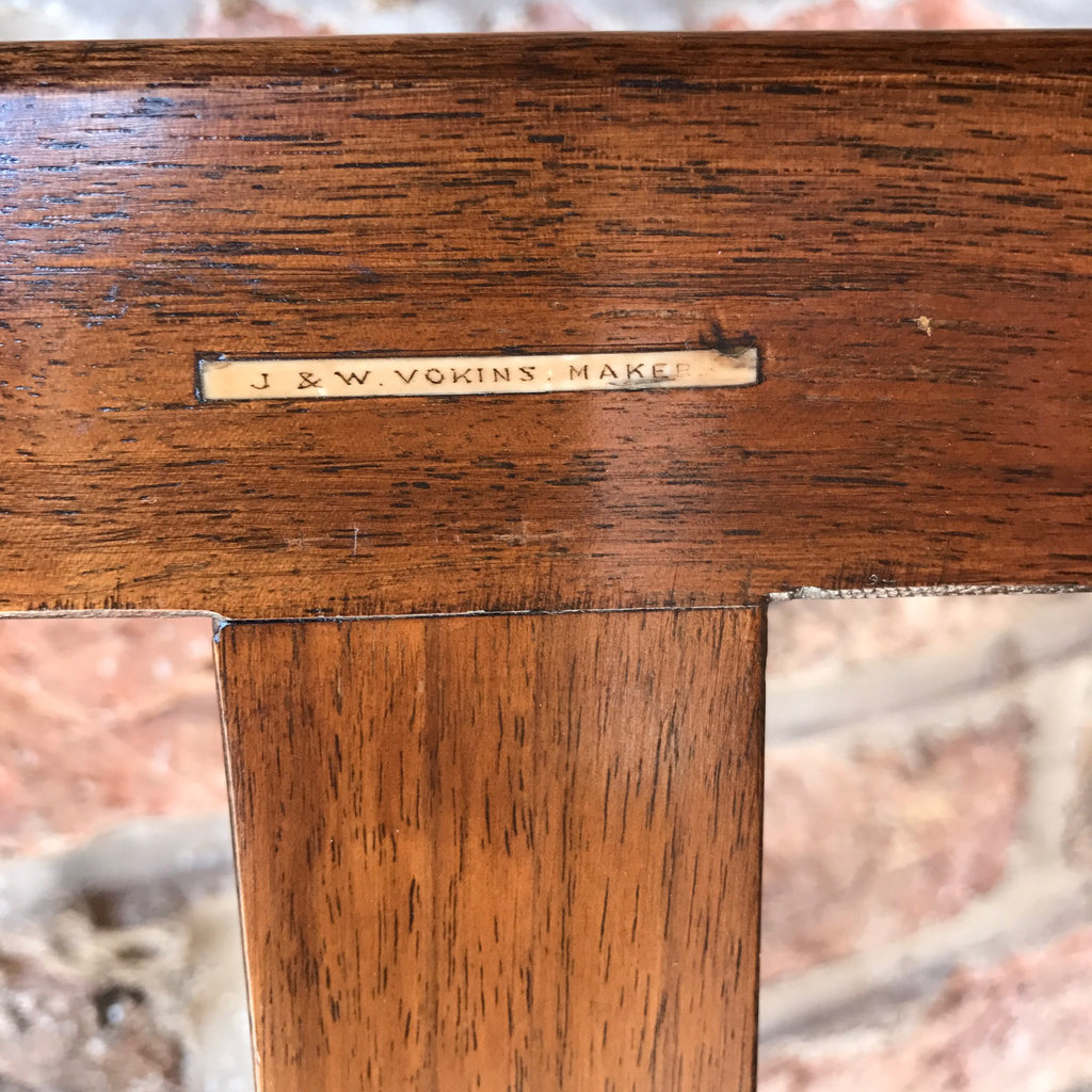 19th Century Mahogany Artists Easel by Vokins - Makers Label Detail - 5