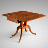 George III Egyptian Revival Plum Pudding Mahogany Supper Table - Top & Side View - 2