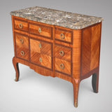 French Kingwood Commode with Marble Top - Main View - 2