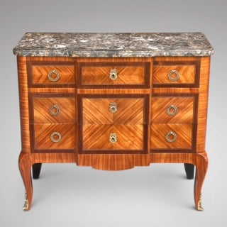French Kingwood Commode with Marble Top - Main View - 1