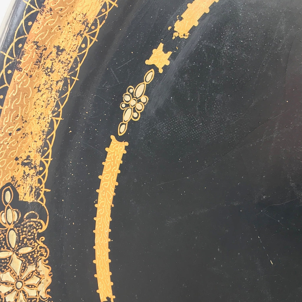 19th Century Oval Papier Mache Tray - Detail View - 3