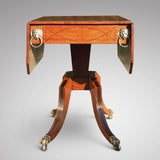 George III Egyptian Revival Plum Pudding Mahogany Supper Table - Front View - 4