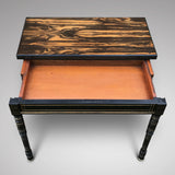 19th Century Coromandel Card Table by Gregory & Co - Pull out View & Drawer - 3