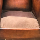 Pair of French Leather Club Chairs