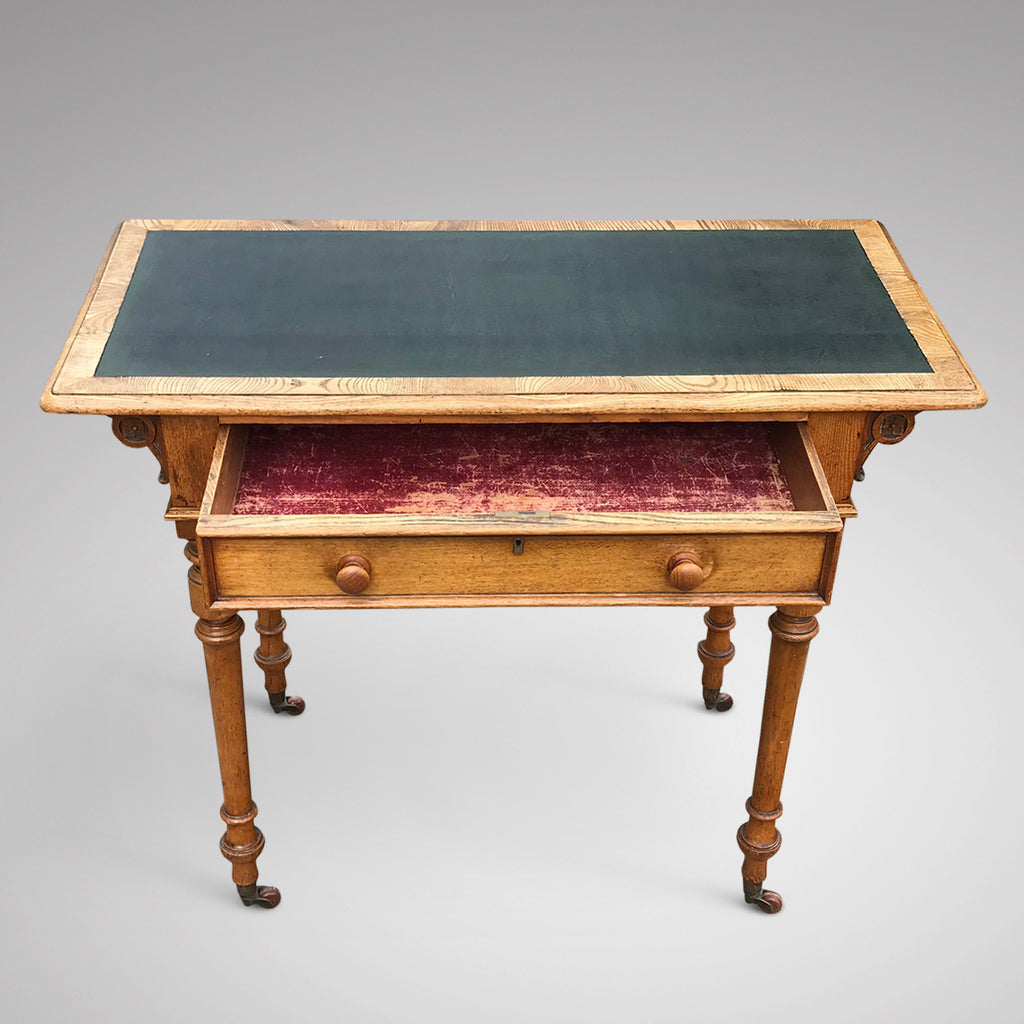 Aesthetic Movement Ash Writing Table by Robson & Son - Main View - 3