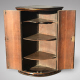 George III Japanned Bow Fronted Corner Cupboard - Inside View - 2