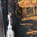 George III Japanned Bow Fronted Corner Cupboard - Detail View - 8