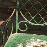 Pair of 19th Century Painted Garden Chairs - Detail View - 5