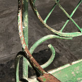 Pair of 19th Century Painted Garden Chairs - Painted Detail View - 3