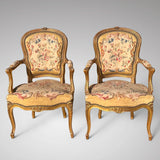 Pair of 19th Century French Giltwood Armchairs - Main View - 1