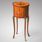19th Century French Oval Bedside Table - Main View - 1