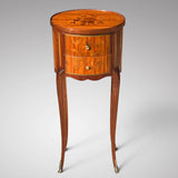19th Century French Inlaid Bedside Table - Main View - 2