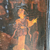 18th Century Chinoiserie Japanned Corner Cupboard - Decoration Detail - 4