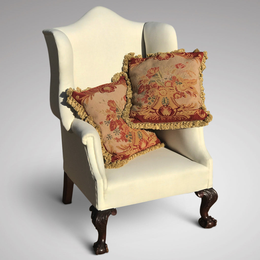 A Pair of Aubusson Style Tapestry Cushions - Main View - 1