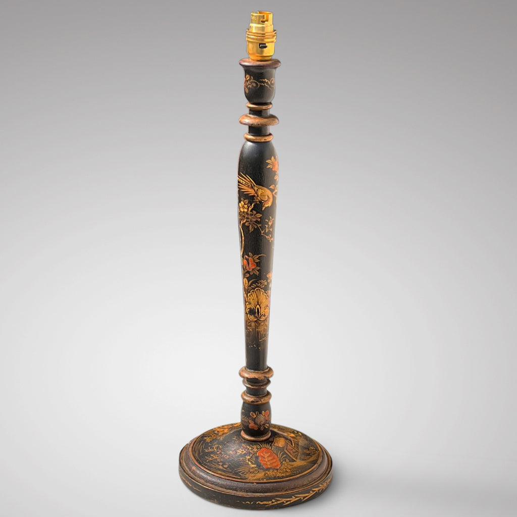 Tall Chinoiserie Hand Painted Table Lamp - Main View - 2