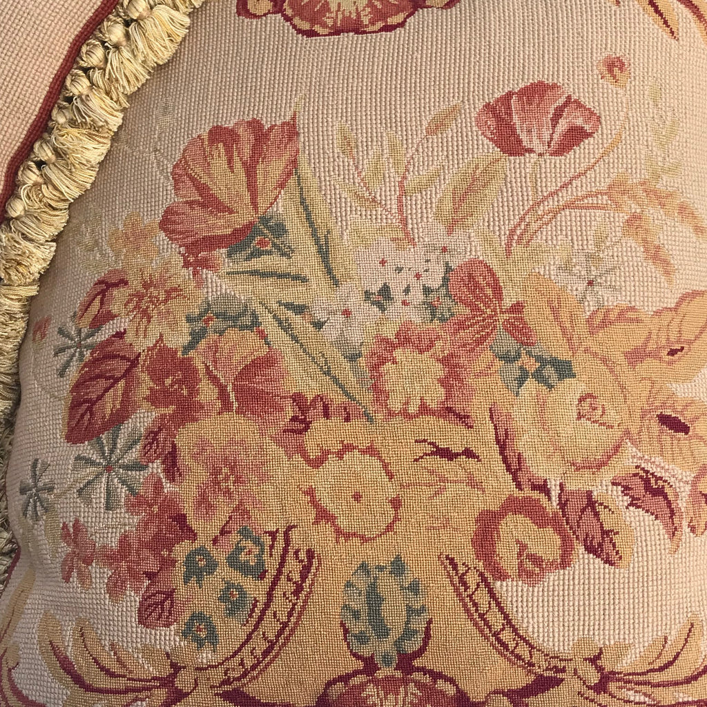 A Pair of Aubusson Style Tapestry Cushions - Detail View - 5